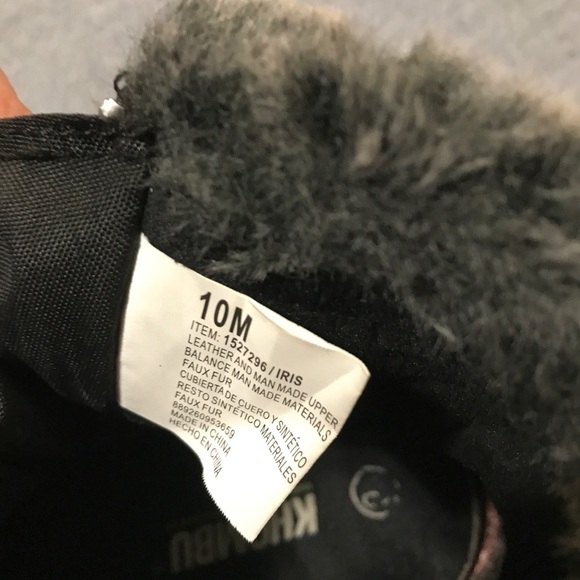 Khombu Women's Genuine Suede Leather Boots Fur 10M - Picture 4 of 4